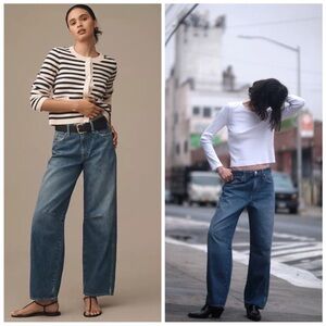 NWT‎ AMO Sandra Baggy Denim Slouchy Jeans Blue Sz 30